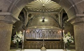 The small underground mausoleum of the Cathedral of Santiago